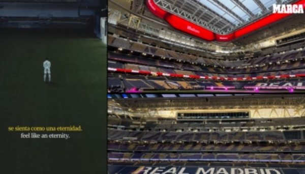 Chiến đấu với Barcelona! Marca: Real Madrid sẽ trưng bày TIFO khổng lồ với dòng chữ ＂Great＂ trên khán đài Bernabeu